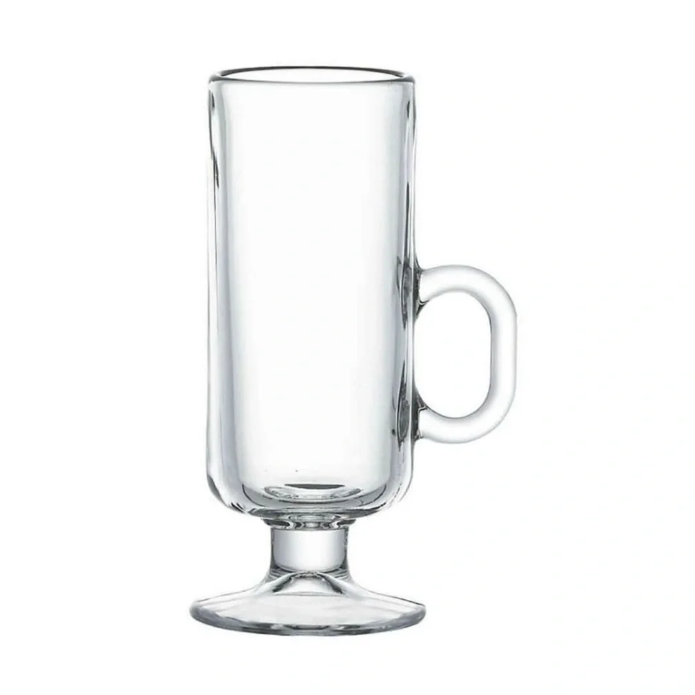 Crate & barrel coffee/cocktail glass stemmed cup/mug